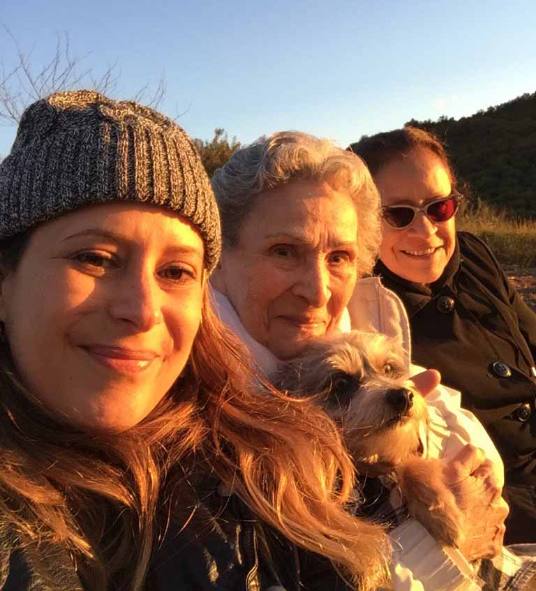 Photo of Kimberly McCullough and her mother and grandmother.