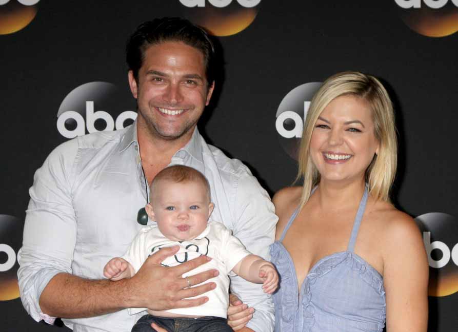 Photo of Kirsten Storms and her ex-husband Brandon Barash and their daughter.