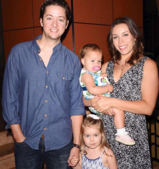 Bradford Anderson with his wife and kids