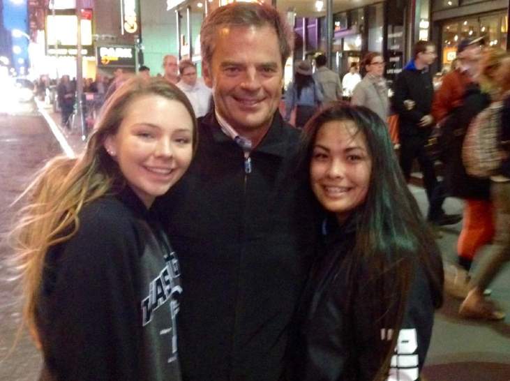 Wally Kurth and his daughters